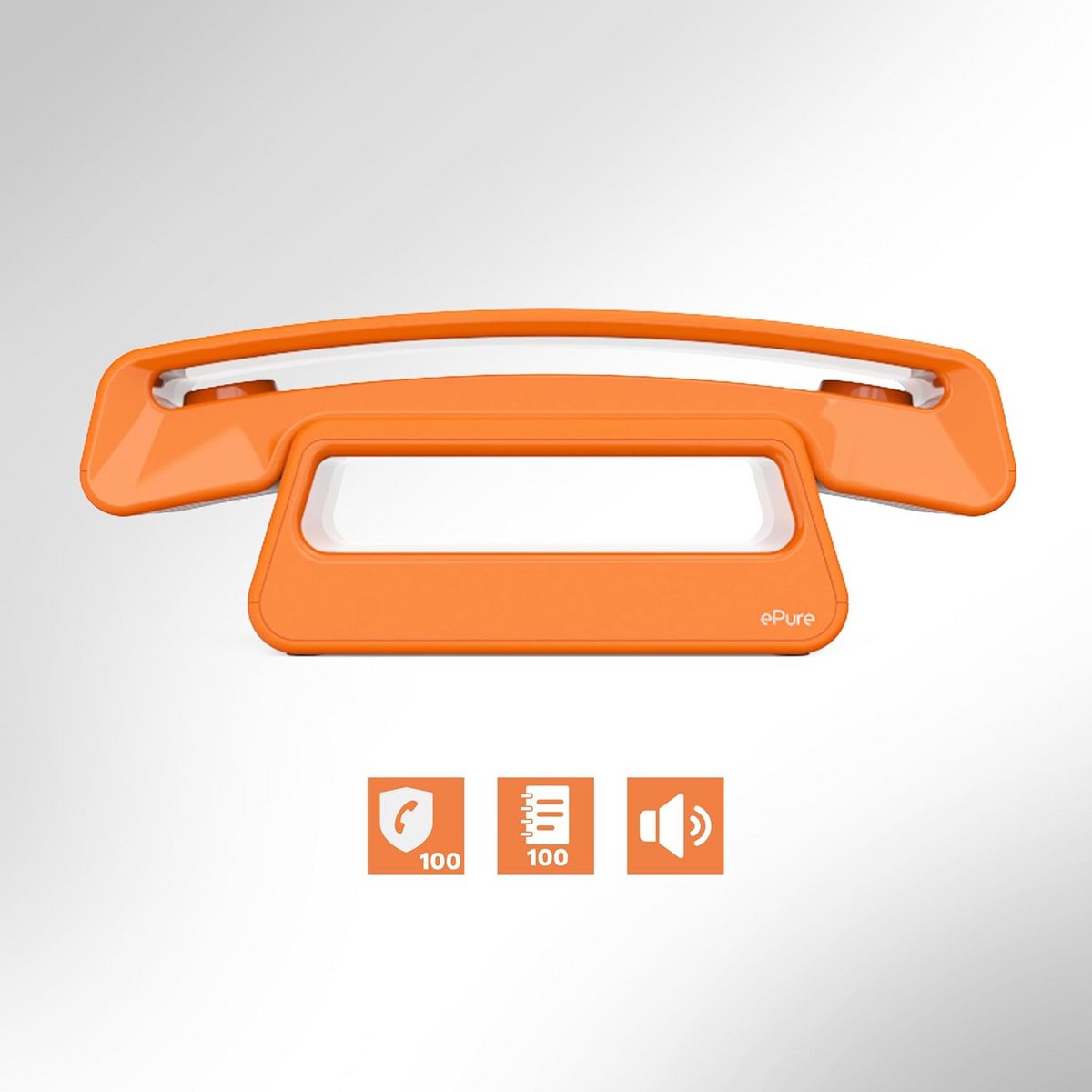Draadloze DECT Telefoon met Groot Display en Handsfree Functie - Vintage Design