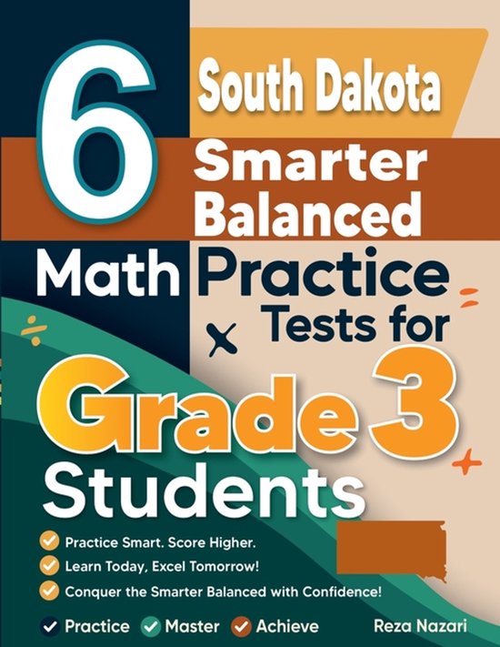 6 South Dakota Smarter Balanced Math Practice Tests for Grad ... - cover