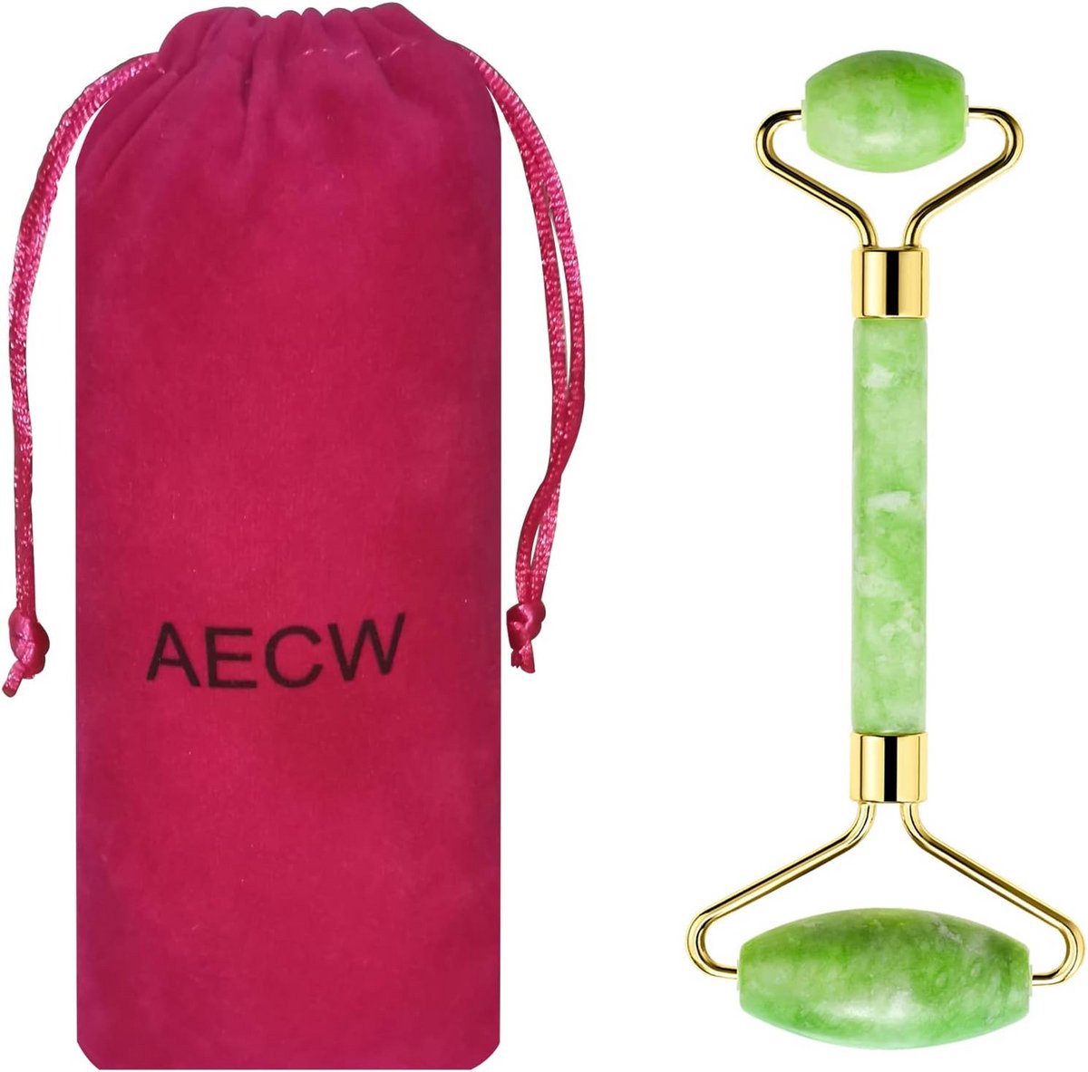 Natuurlijke Jade Roller Gezichts- en Oogmassage Tool voor Huidverzorging