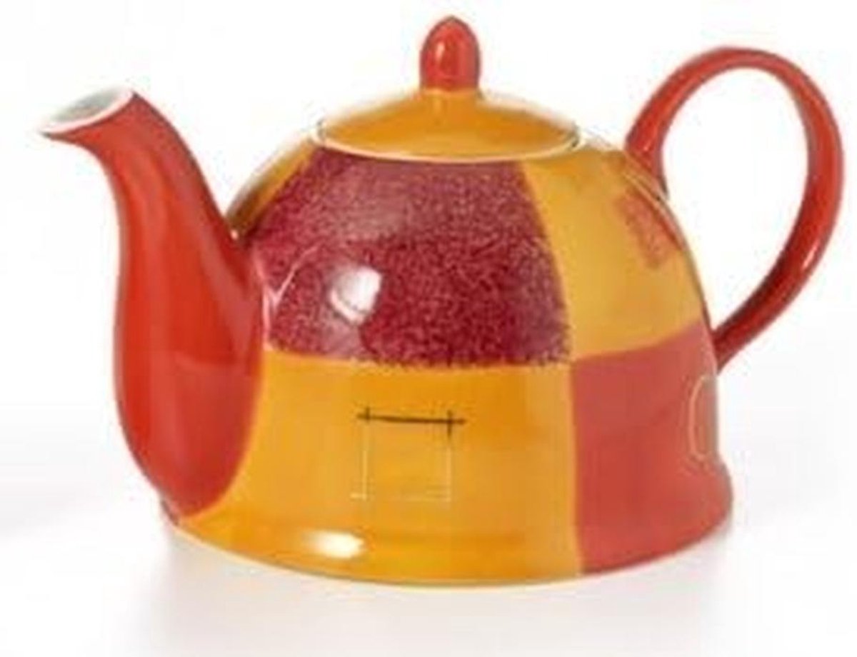 Keramische Theepot Goud 1 Liter Handbeschilderd
