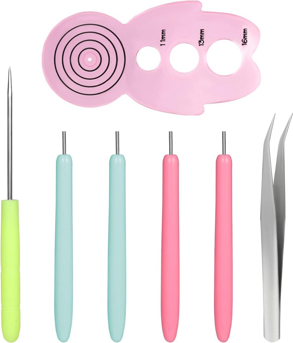 7 delige Quilling Tools Set voor Kartonnen Doe-Het-Zelf Knutselen