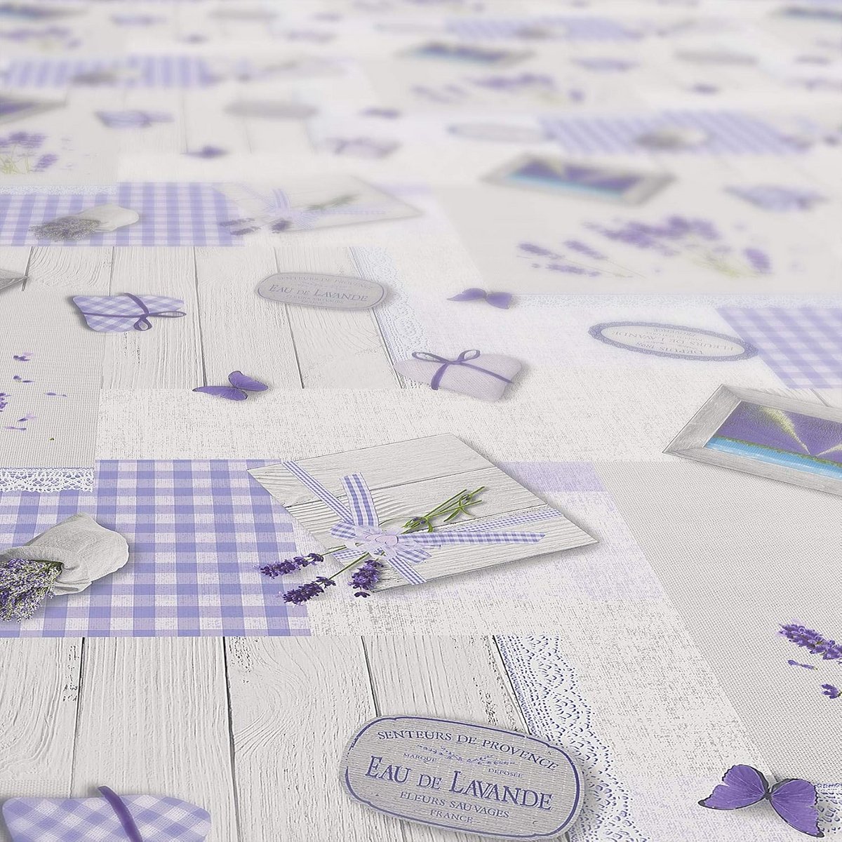 Afwasbaar Tafelkleed Lavendel Provence Landhuis - Waterafstotend en Onderhoudsvriendelijk