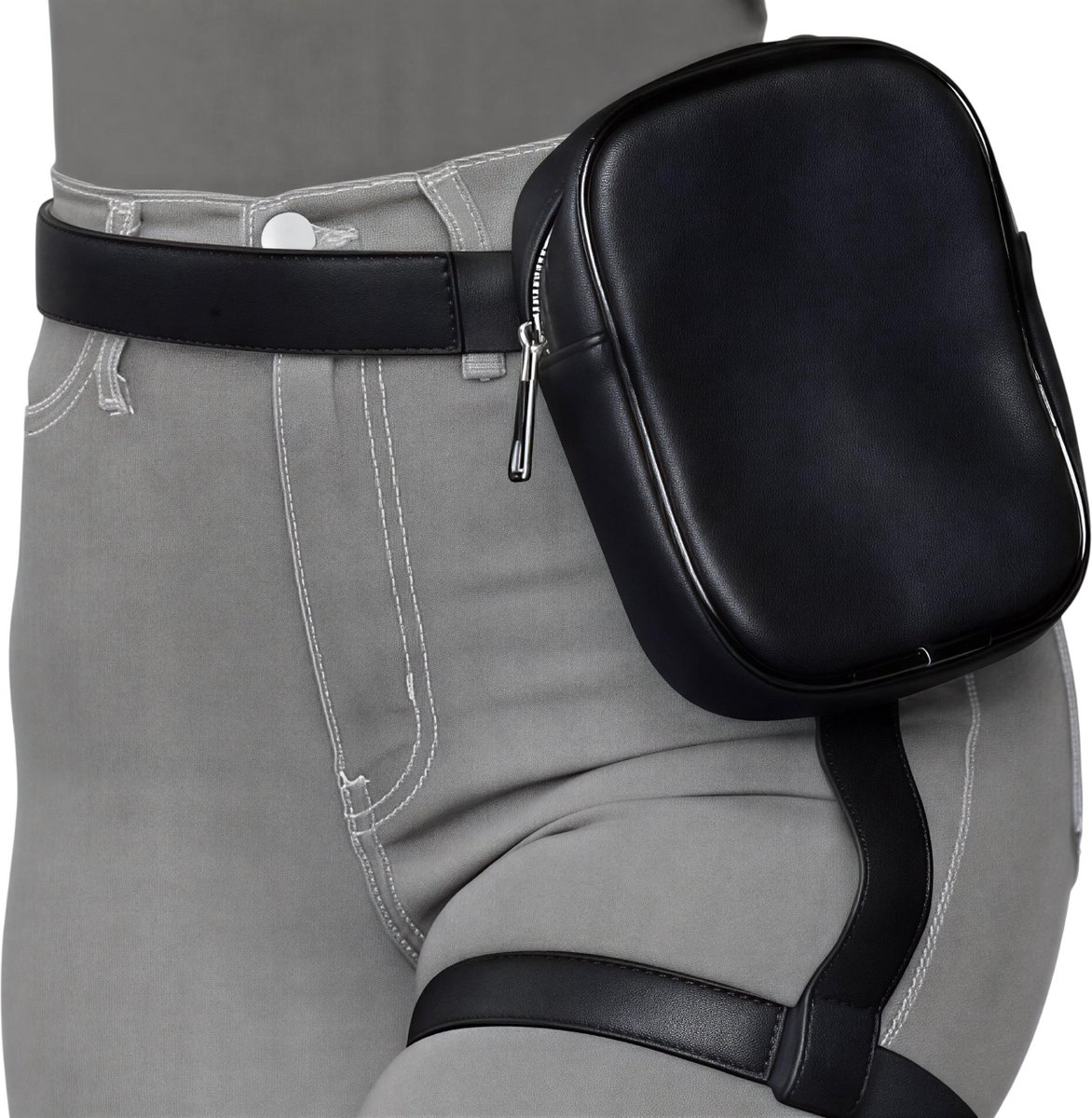 Trendy Dames Heuptasje Dames – Beentas Tas – Taille Tas – Festival Heuptas – Crossbody Heuptasje voor Wandelen, Reizen, Outdoor en Dagelijks Gebruik – ZWART