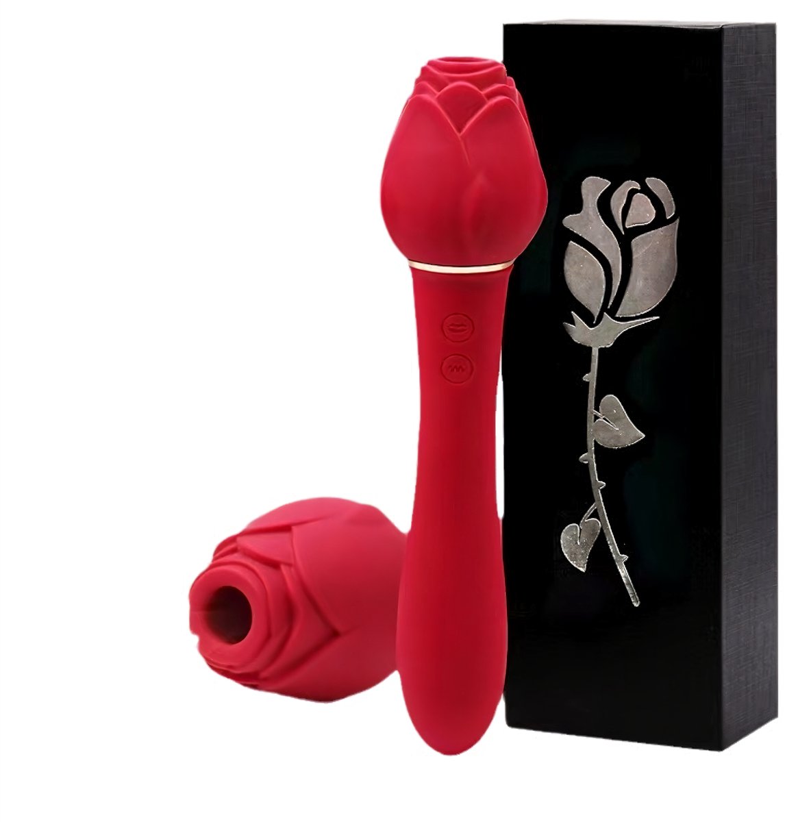 SF Toys – Vibrator voor Vrouwen – Luxe Roosvorm met 10 Vibraties & 5 Zuigstanden – G-spot & Clitoris Stimulatie – USB-oplaadbaar – Waterdicht – Discreet geleverd