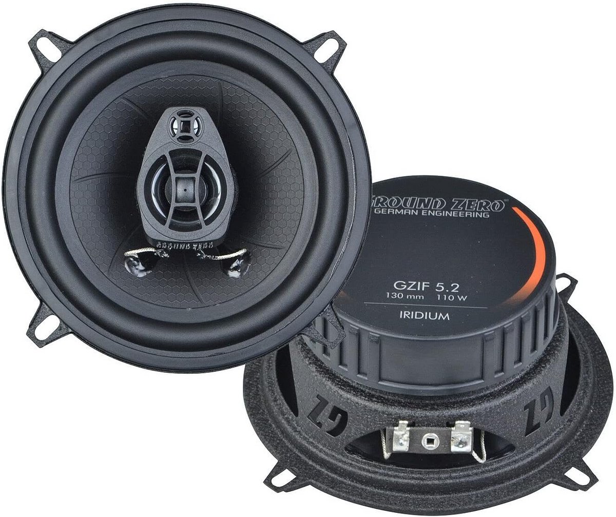 Coaxiale 2-weg luidsprekers 130 mm met hoog rendement en lage resonantie