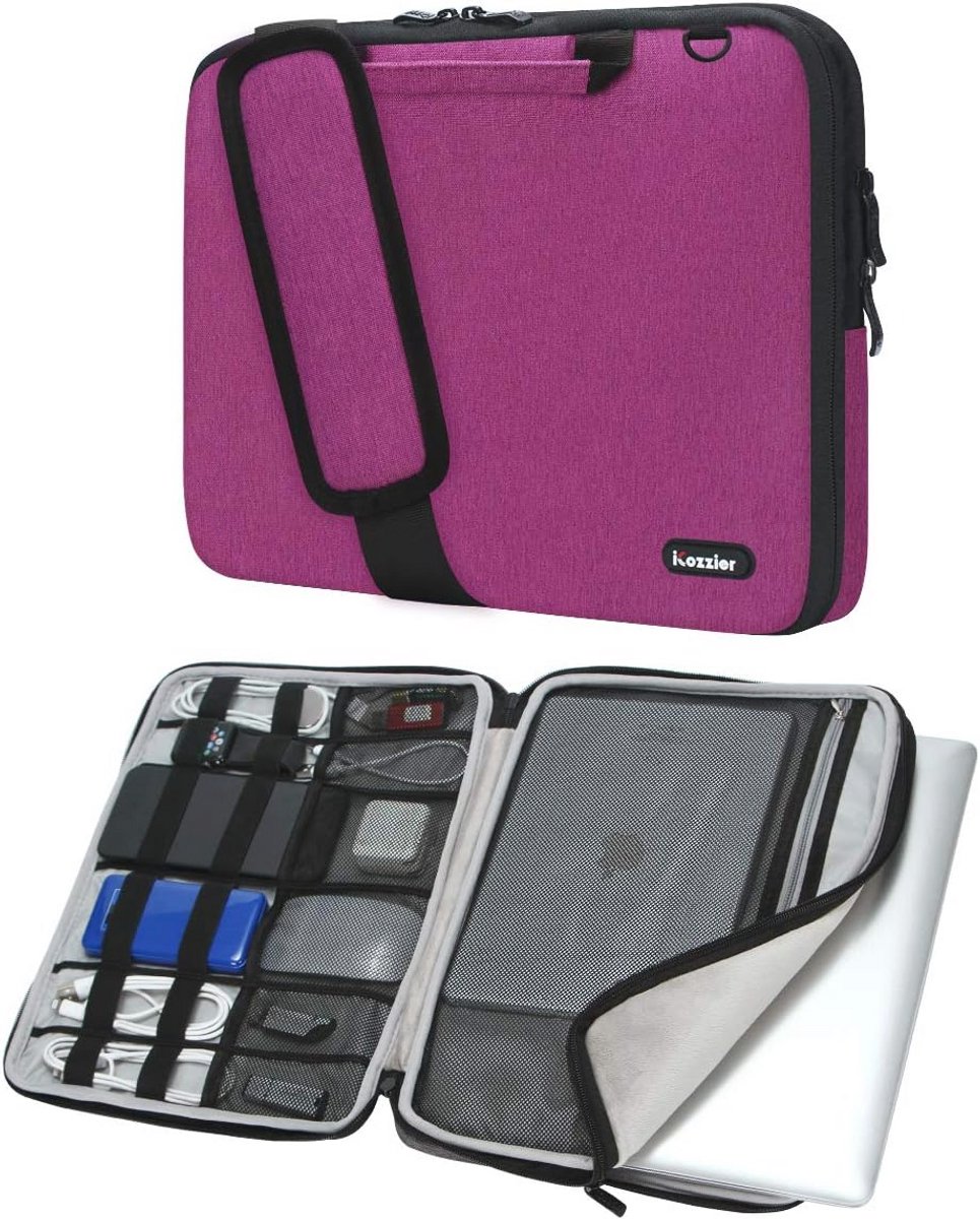 Drie Pocket Tas voor 13-15 inch Laptops met Bijkomende Riem