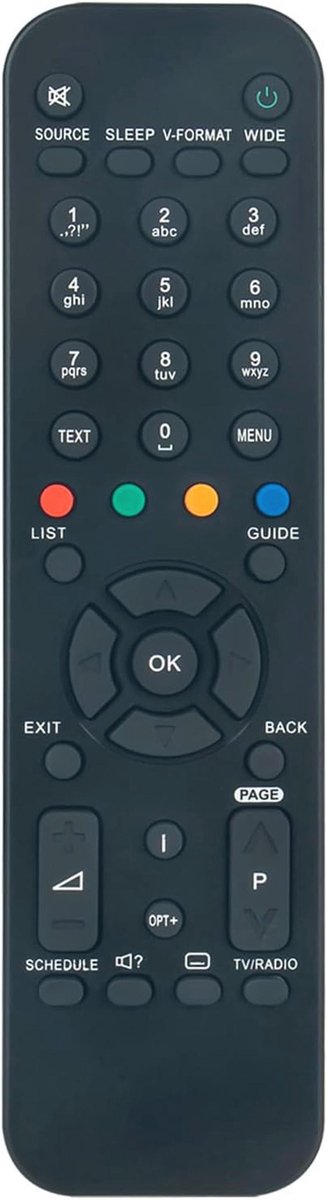 Vervangende afstandsbediening compatibel met HUMAX RM-G01