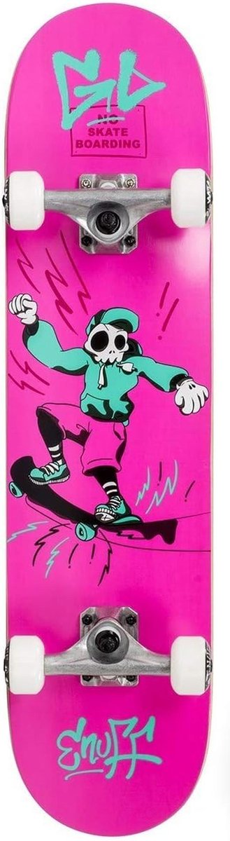 Skateboard Skully voor Volwassenen en Uniseks 19 cm