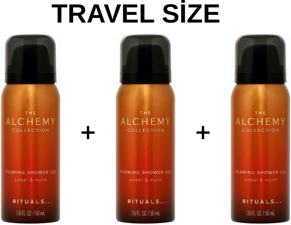 Rituals - Alchemy Collection - 3X TRAVEL Size Shower Gel a 50 ml = 150 ml - Douchegels