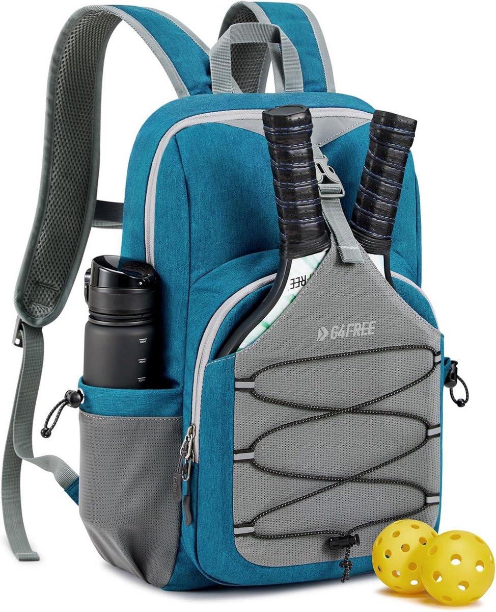 Lichte Pickleball-tas voor Dames en Heren - Verstelbare Rugzak Geschikt voor 2 tot 4 Peddels