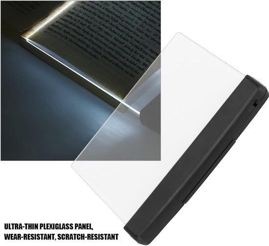 Boeklamp LED - Leeslamp - Draadloos Leeslampje voor Boek - Bladwijzer Lamp voor Slaapkamer - Leeslamp Boekenleggers - Boeklamp - Bladzijde Verlichting - zwart van Merkloos — afbeelding 5