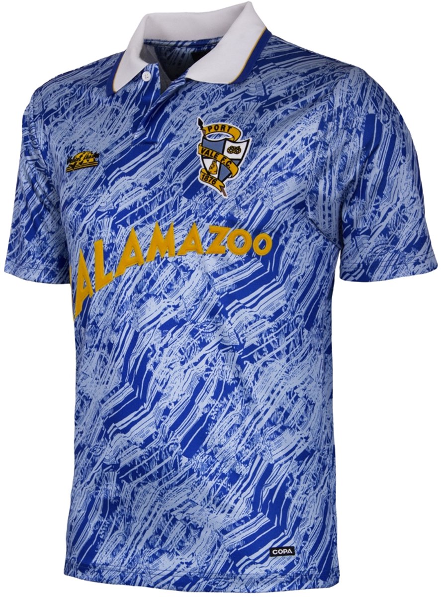 COPA - Port Vale F.C. Uitshirt 1991/92 Retro Voetbalshirt - Heren - Blauw - XL