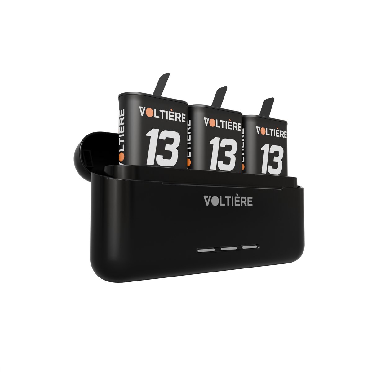 Voltière Oplader met 3 Batterijen geschikt voor GoPro 13 - Snelle oplader met accu's geschikt voor Go Pro Hero 13