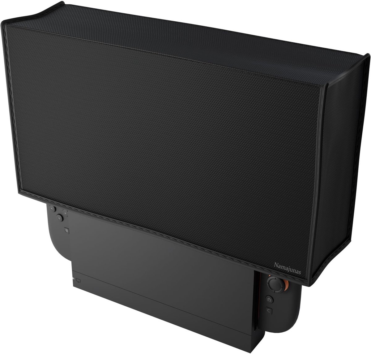 Namajunas - Stofhoes geschikt voor Nintendo Switch 2/OLED - Case - Beschermhoes geschikt voor Nintendo Switch 2-console en laadstation - Accessoires - Krasvast hoesje, waterdicht - Zwart