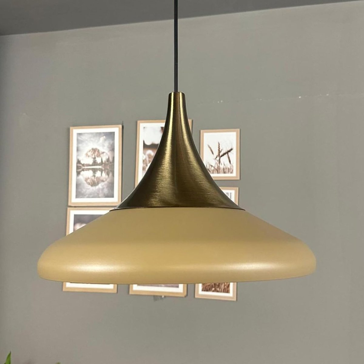 Bamyum Paladin Hanglamp Industrieel Metaal Ø35 cm, Vintage Hanglamp, E27 Pendellamp