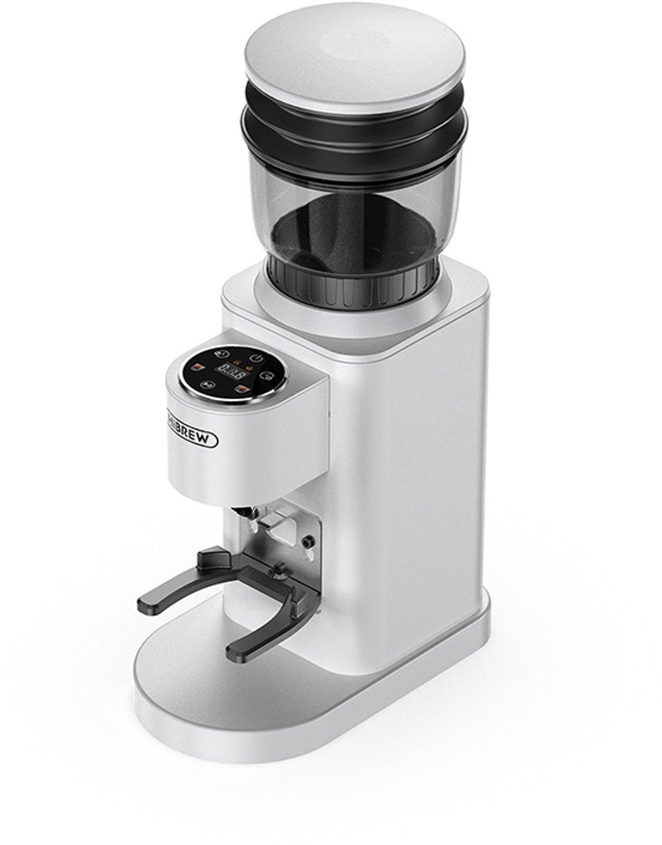 HiBREW G7 Elektrische Koffiemolen – 48 Maalstanden – Conische RVS Maalschijven – Anti-Statisch – Voor Espresso & Filterkoffie – Wit