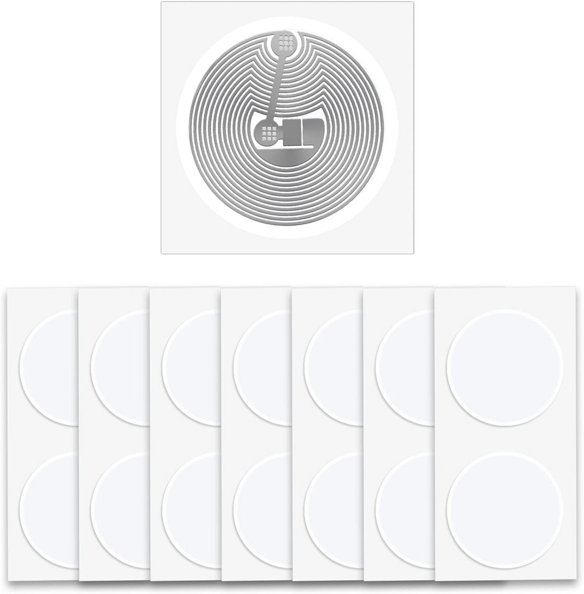 50 Stuks RFID Stickers 1K Tags - Zelfklevend NFC-tags met 13,56 MHz Frequentie