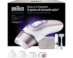 Braun IPL Smart Skin i·expert - IPL ontharingsapparaat - PL7432 - Ontharing Voor Thuis - Met Gratis App - 4 Slimme Koppen
