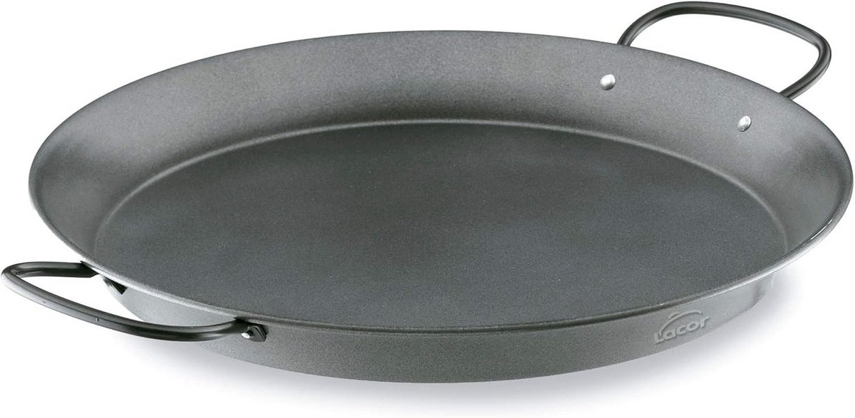 Antiaanbak Pan 45 cm voor Paella en Meer