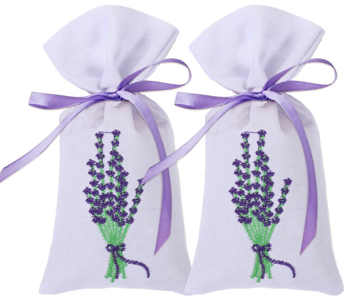 IMPERATORIS® Geurzakjes voor Kledingkast - Ladeverfrisser - Aromatherapie - Voor Kleding en Auto - Lege lavendelzakjes - 20 Stuks wit