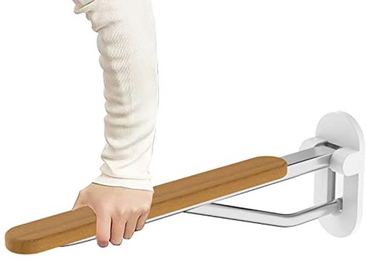 Opvouwbare Toilet Hulprail voor Badkamer - Veiligheidssteun voor Senioren