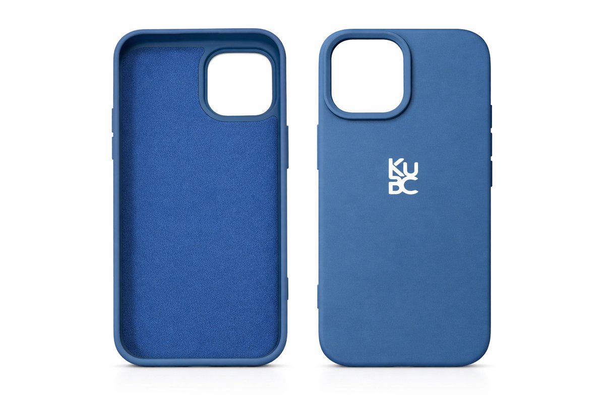 Telefoonhoesje Geschikt voor Apple iPhone 16 Pro - Back Cover - Schokbestendig & Anti-Vingerafdruk - Siliconen - Blauw