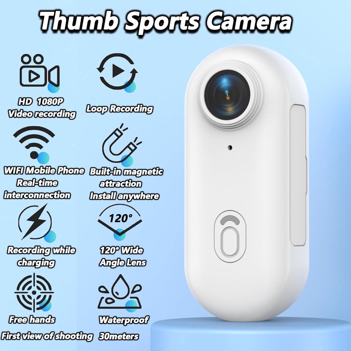 Mini - Ultra-Compacte 1080P Bodycam thumbnail 2
