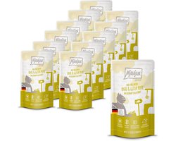 Premium natvoer voor katten - Duopack eend en kip met wortelen - Graanvrij en veel vlees, 6 x 300 g