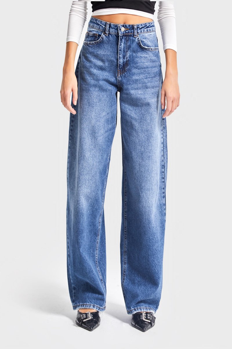 It's Basic - Skater High Rise Jeans - Azure