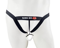 BamBella ® - String bondage - maat Onesize S M L - zwart Sexy erotische heren onderbroek mannen rollenspel v valentijnsdag
