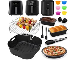 Accessoires heteluchtfriteuse Gescht voor Philips Essential Airfryer XL 6,2L HD9270/90, Philips Airfryer 5000 Series XXL 7,2L HD9285/90, Airfryer siliconenvorm Accessoires grillrooster enz.