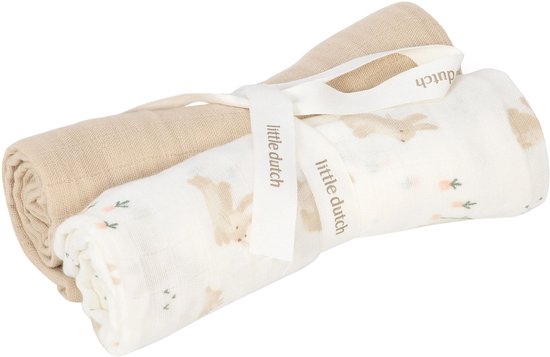 Swaddle - Wit - Newborn Naturals - Baby Bunny van Merkloos — afbeelding 2