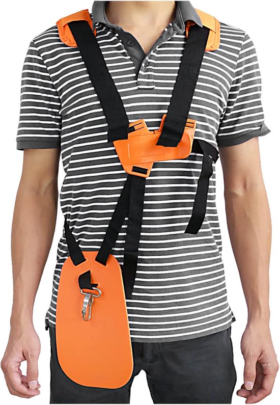 Grastrimmer Harnas met Dubbele Schouderriem - Geschikt voor Nylon Draagriem voor Stihl Trimmer en Bosmaaier van Merkloos	 — afbeelding 4