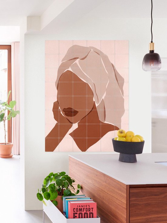 IXXI Sunday Mood, Sacrée Frangine - 100 x 140 cm - Support d'accrochage gratuit - Grande décoration murale et posters - Minimaliste, Abstrait, Graphisme