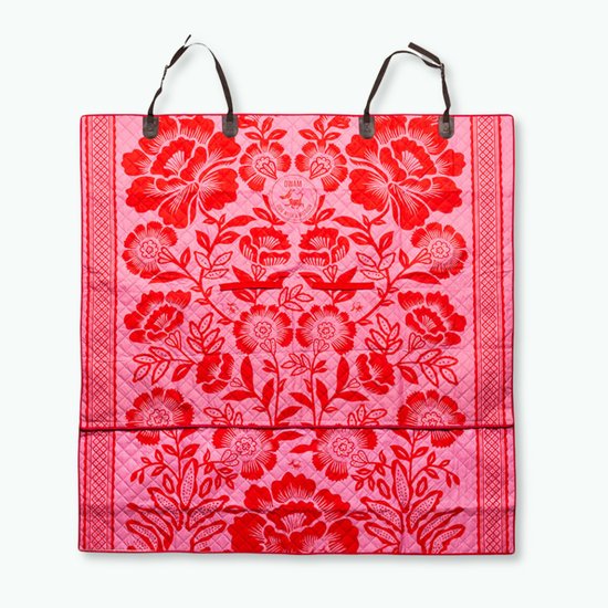 DWAM Couverture de Protection Voiture Chien – Tapis de Voiture – Rose – Tissu – Taille unique – 139 x 140 cm – La Fiesta