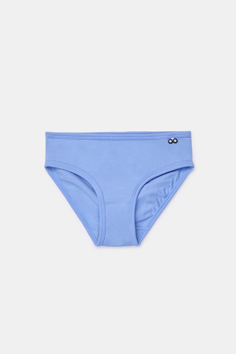 Woody Duopack Slips - Bolletjes Print Blauw - 16 jaar wit/blauw