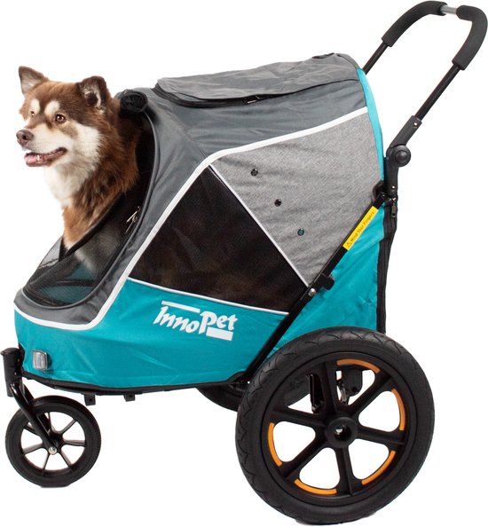 InnoPet Sporty Evolution - Hondenfietskar - Ocean Blue - 88x63x106.5cm