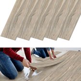 Zelfklevende PVC Vloerplanken met Houtlook – 5 m² – Vinyl Vloer Peel & Stick, 2 mm Dik, Waterbestendig, Voor Woonkamer Keuken Badkamer – Lichtgrijs