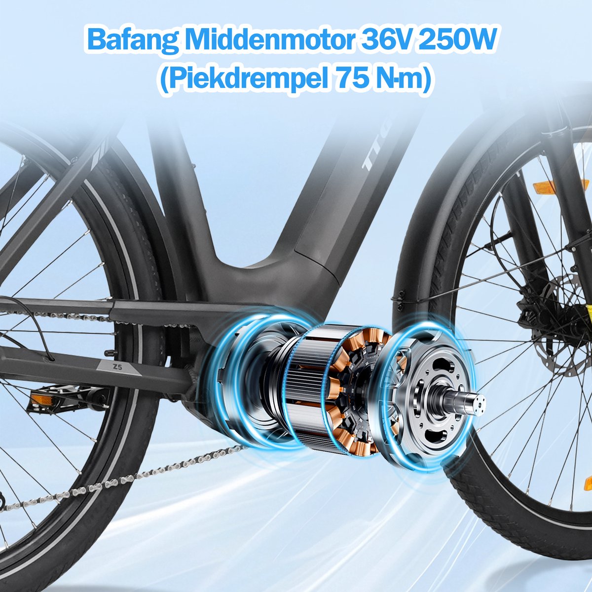 TTGO Z5 Elektrische Stadsfiets thumbnail 4