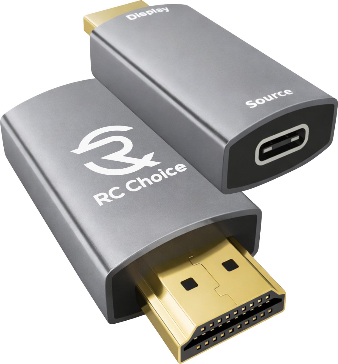 USB C naar HDMI Adapter - 4K 60 Hz - USB-C Female naar HDMI Male - Aluminium