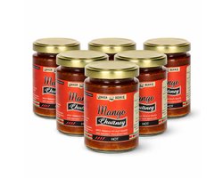 Lekker Bekkie 6 x Mango Chutney 145 gram | hete Surinaamse smaakmaker | halal vegetarisch
