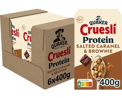 Quaker Cruesli Protein Salted Caramel & Brownie 6 x 400 gr