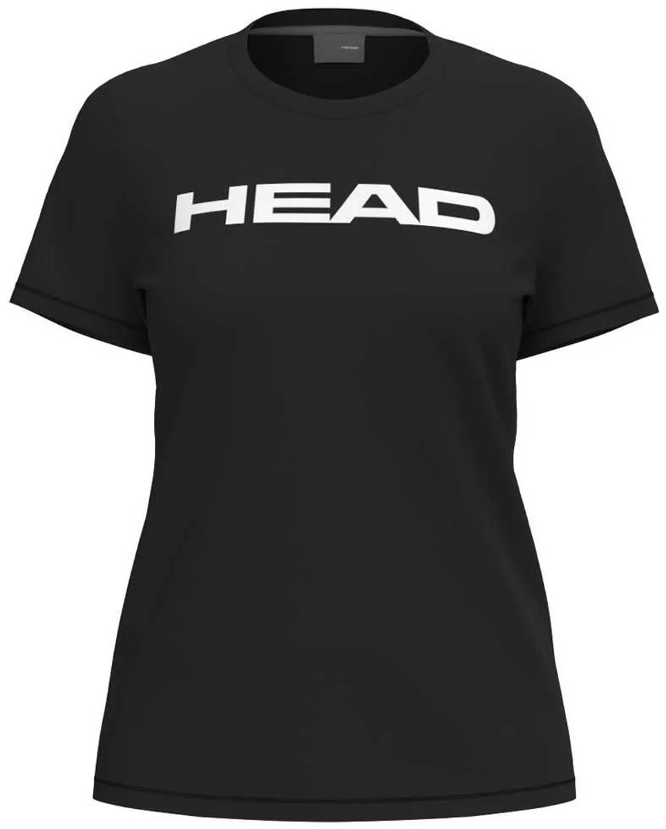 Tennisshirt HEAD Women Club Original Tee Zwart