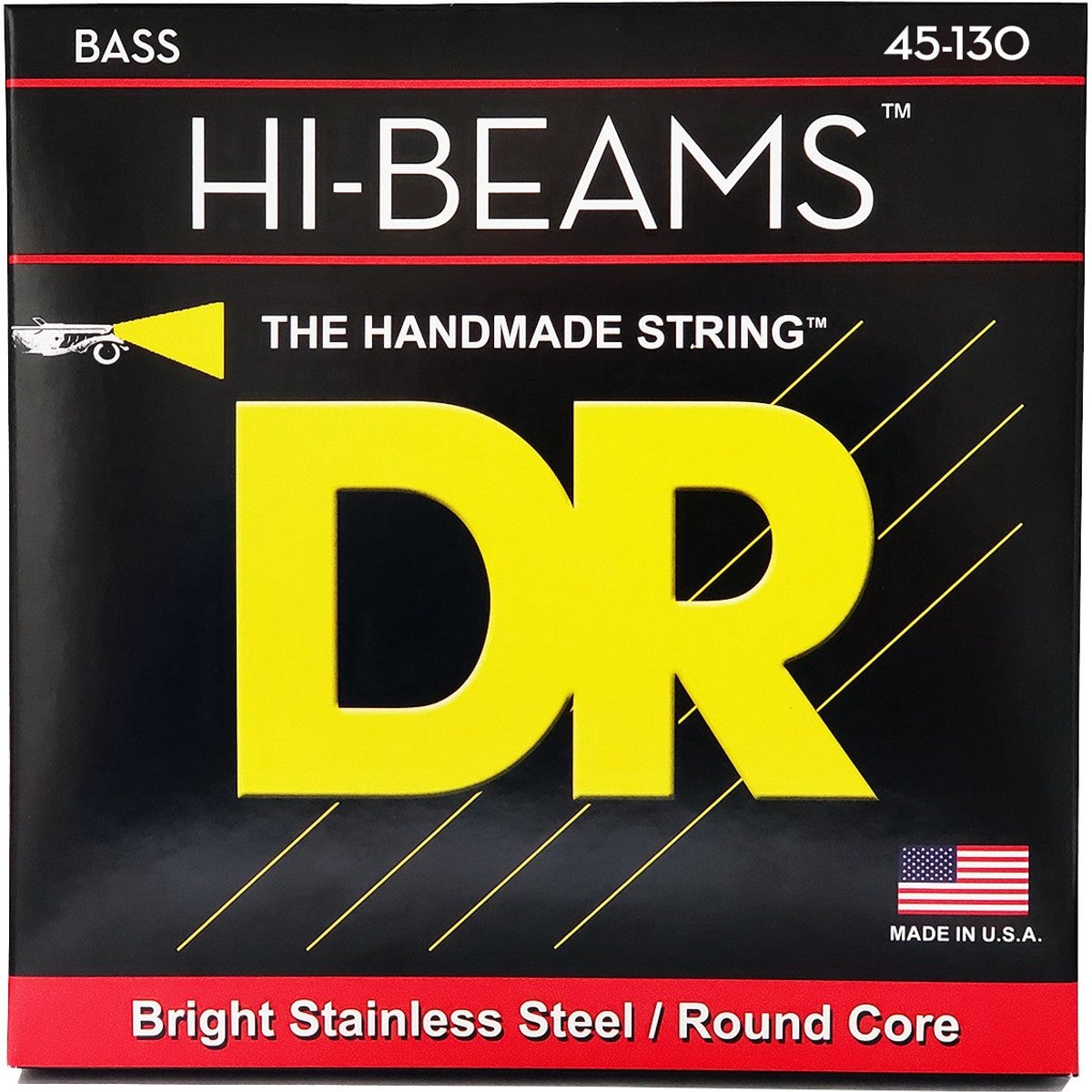 DR Strings MR5-130 Hi-Beams Medium to Heavy 45-130 5-snarige basgitaarsnaren