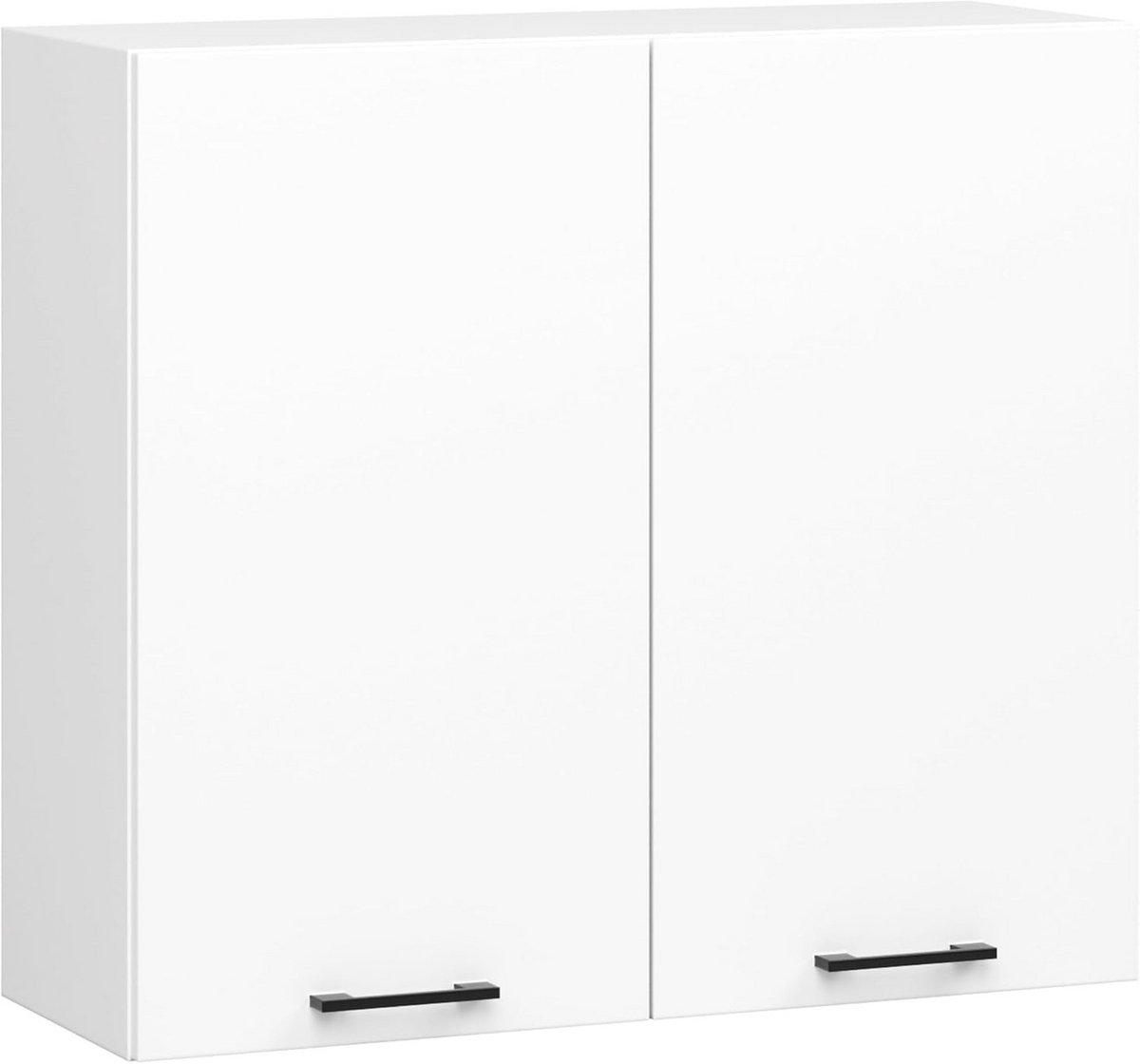 Witte Keukenkast met 2 Deuren 80 cm voor Hangmontage