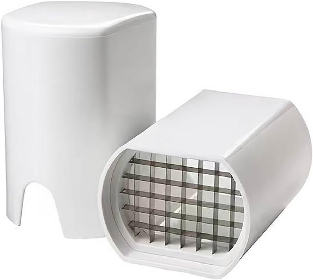 Stunq® Chip- en groentesnijder - Snijrooster - 1 stuk - Willekeurige kleur - 11 x 15 x 9 cm