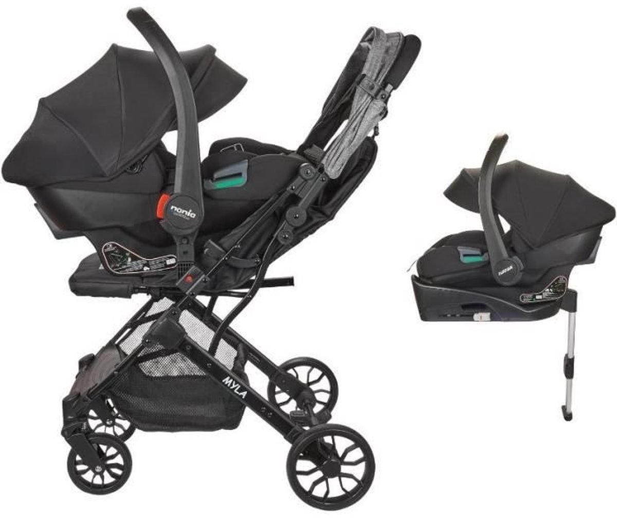 NANIA - 2-in-1 Combinatiekinderwagen met Rimini Autostoel + - NANIA - €225,56
