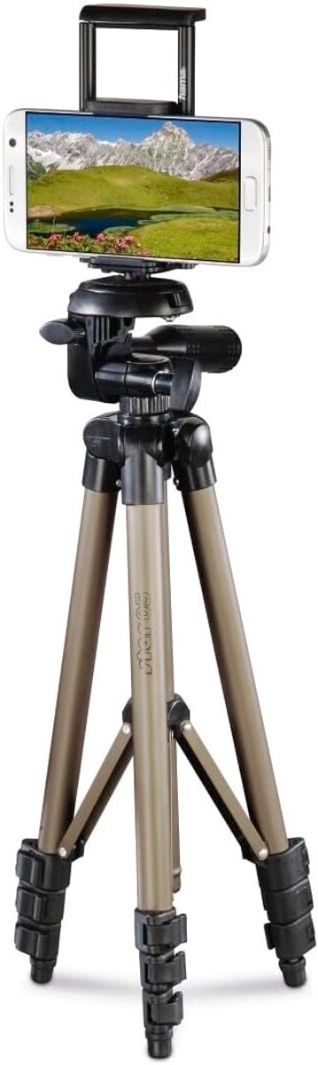 Universeel Statief voor Smartphone en Tablet - 106 cm Hoogte - Inclusief Houder