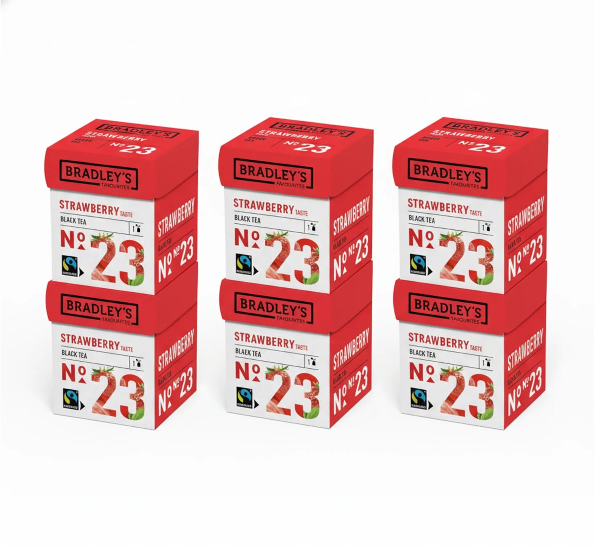 Bradley’s Favourites Black Tea Strawberry No. 23 (72x 2g)
