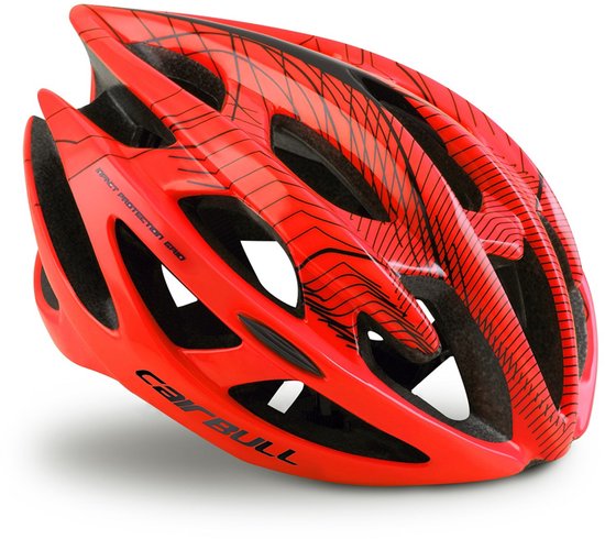 Cycling Racefiets Helm - Wielrenhelm - Fietshelm Volwassenen - Sporthelm-(A-ORANJE)-(L: 58-62CM)